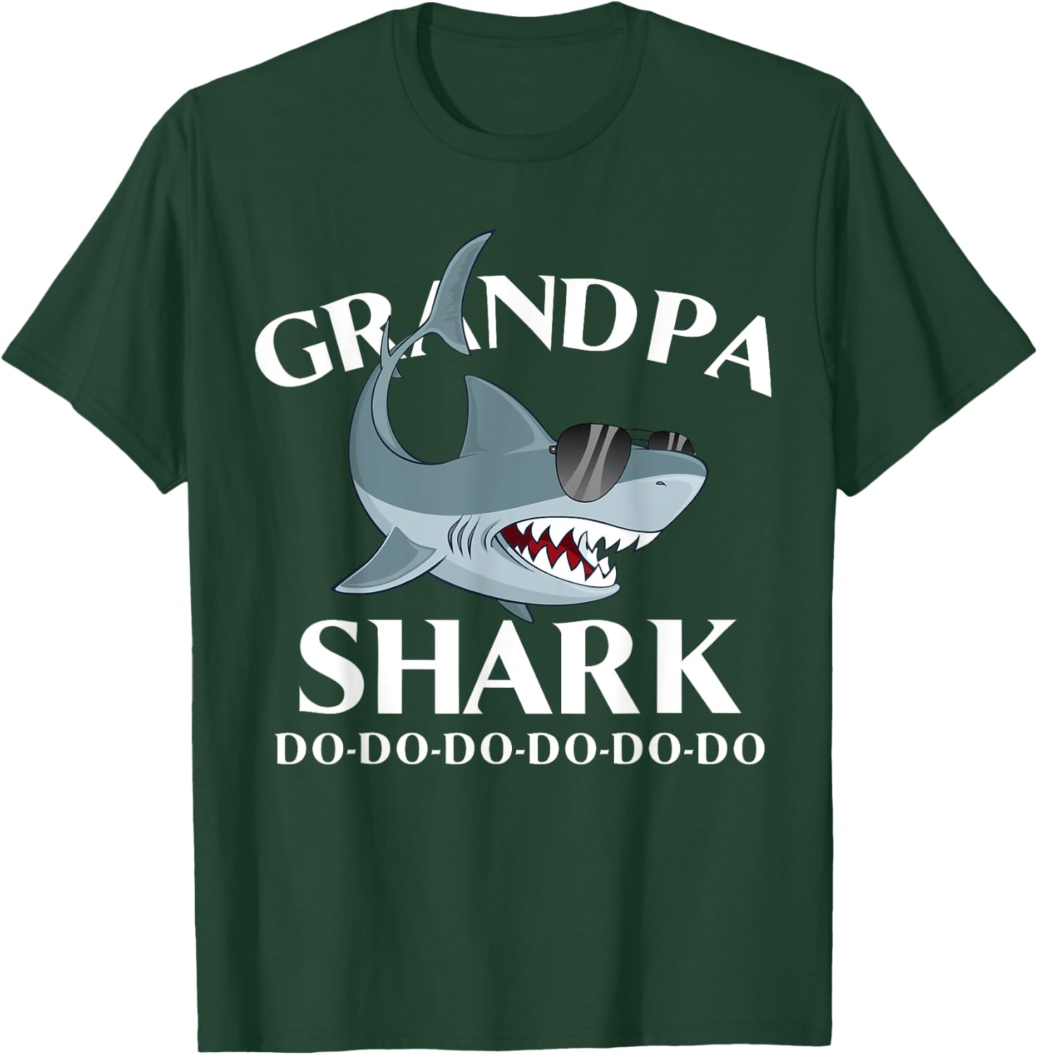 Grandpa Shark Do Do Do T-Shirt - T-Shirt | Forest