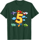 5th Birthday Boys Airplane Pilot 5 Years Birthday T-Shirt - T-Shirt | Forest