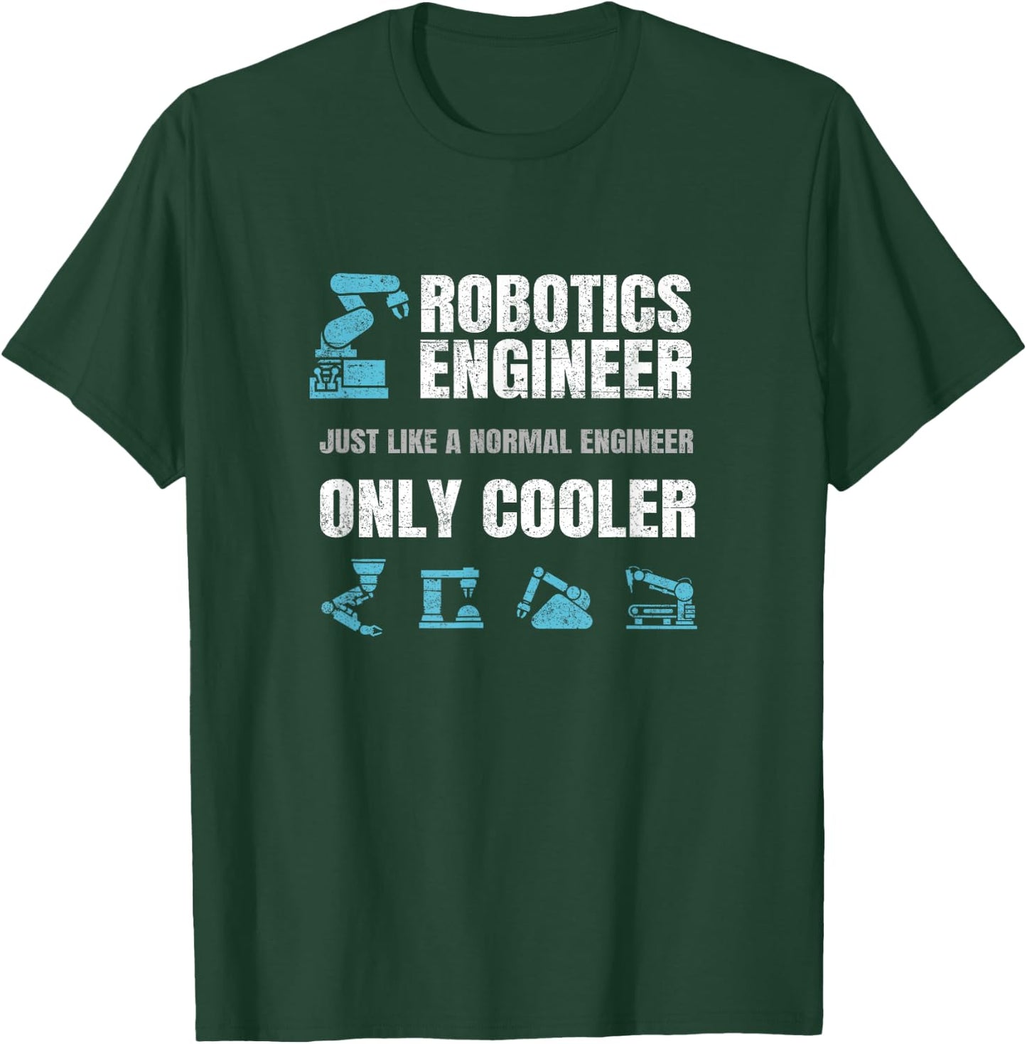 Funny Robotics Engineer Definition Distressed Engineering T-Shirt - T-Shirt | Forest