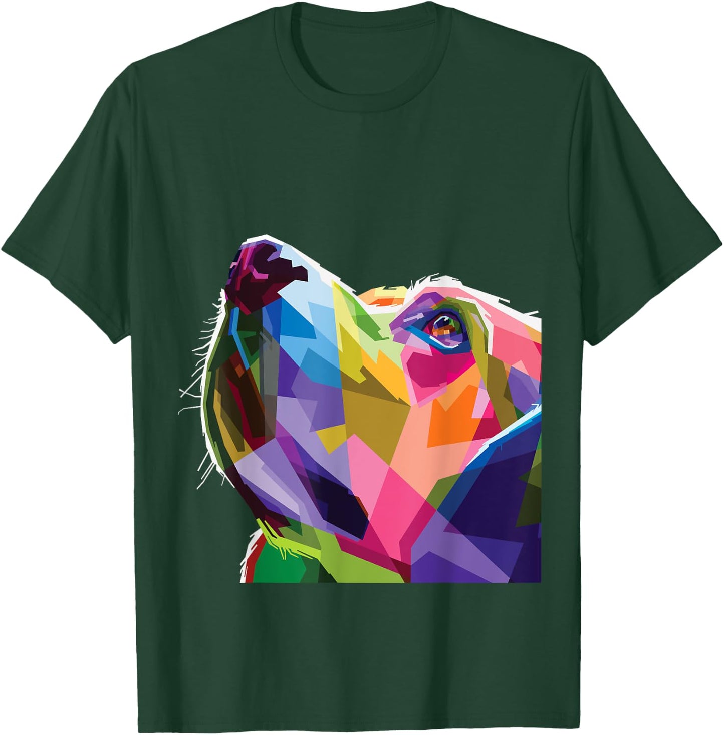 Rainbow Lab Colorful Dog Lover Labrador Retriever Women Kids T-Shirt - T-Shirt | Forest