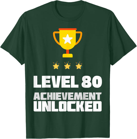 80th Birthday Funny 80 Year Old Birthday T-Shirt - T-Shirt | Forest