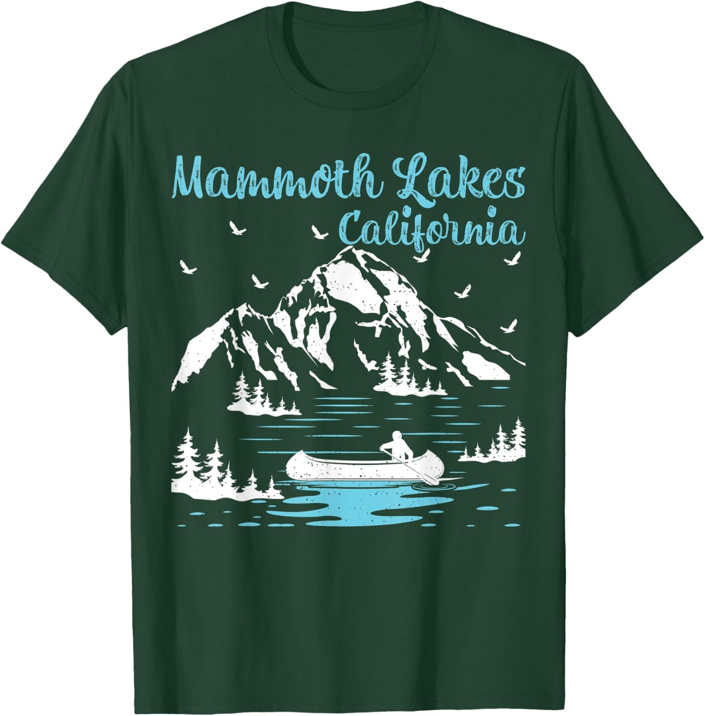 Summer Vacation Retro California Mammoth Lake Men Women Kids T-Shirt - T-Shirt | Forest