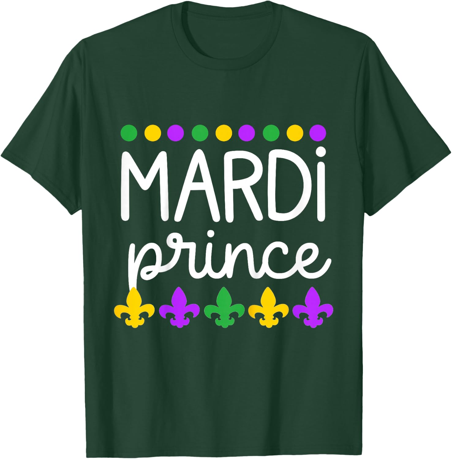Kids Toddler Boy Mardi Gras Baby Son Mardi Prince T-Shirt - T-Shirt | Forest