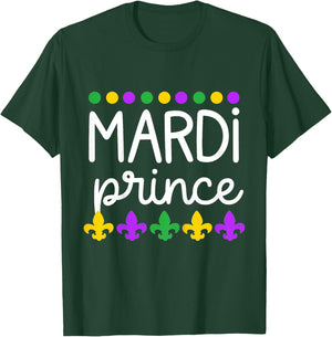 Kids Toddler Boy Mardi Gras Baby Son Mardi Prince T-Shirt - T-Shirt | Forest