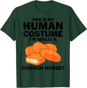 Funny Chicken Nugget Costume For Kids Fashion Nugget Foodie T-Shirt - T-Shirt | Forest