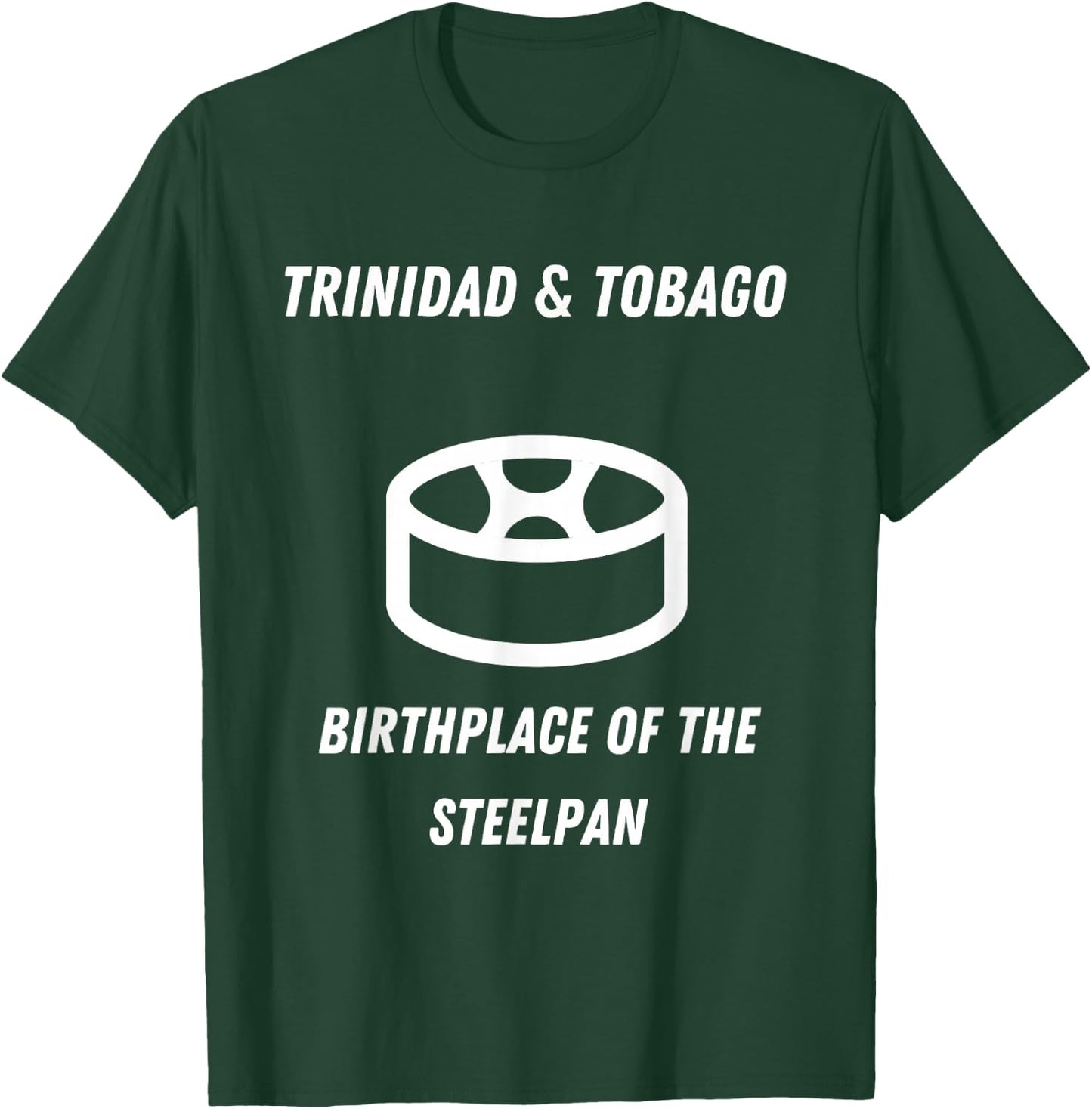 Steelpan Trinidad and Tobago Sayings Trini Pride Flag T-Shirt - T-Shirt | Forest