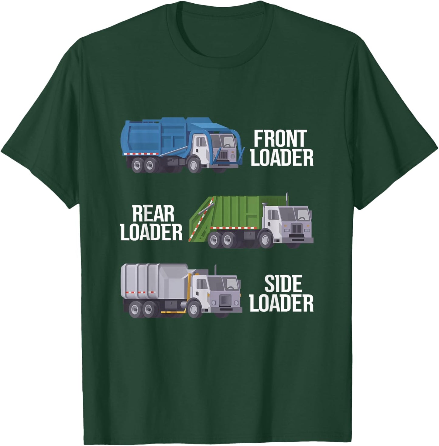 Recycling Trash Waste Separation Garbage Truck T-Shirt - T-Shirt | Forest