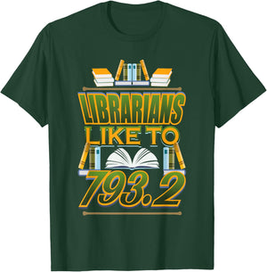 Funny Dewey Decimal Librarian Pun T-Shirt - T-Shirt | Forest