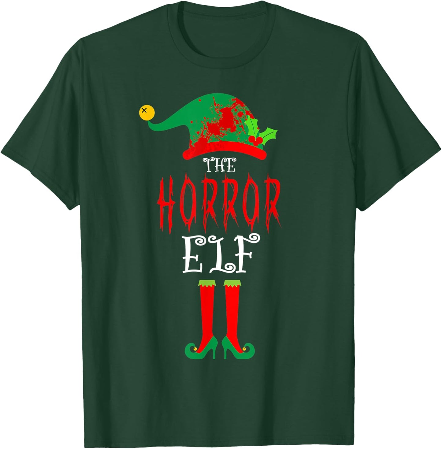 Christmas The Horror Elf T-Shirt - T-Shirt | Forest