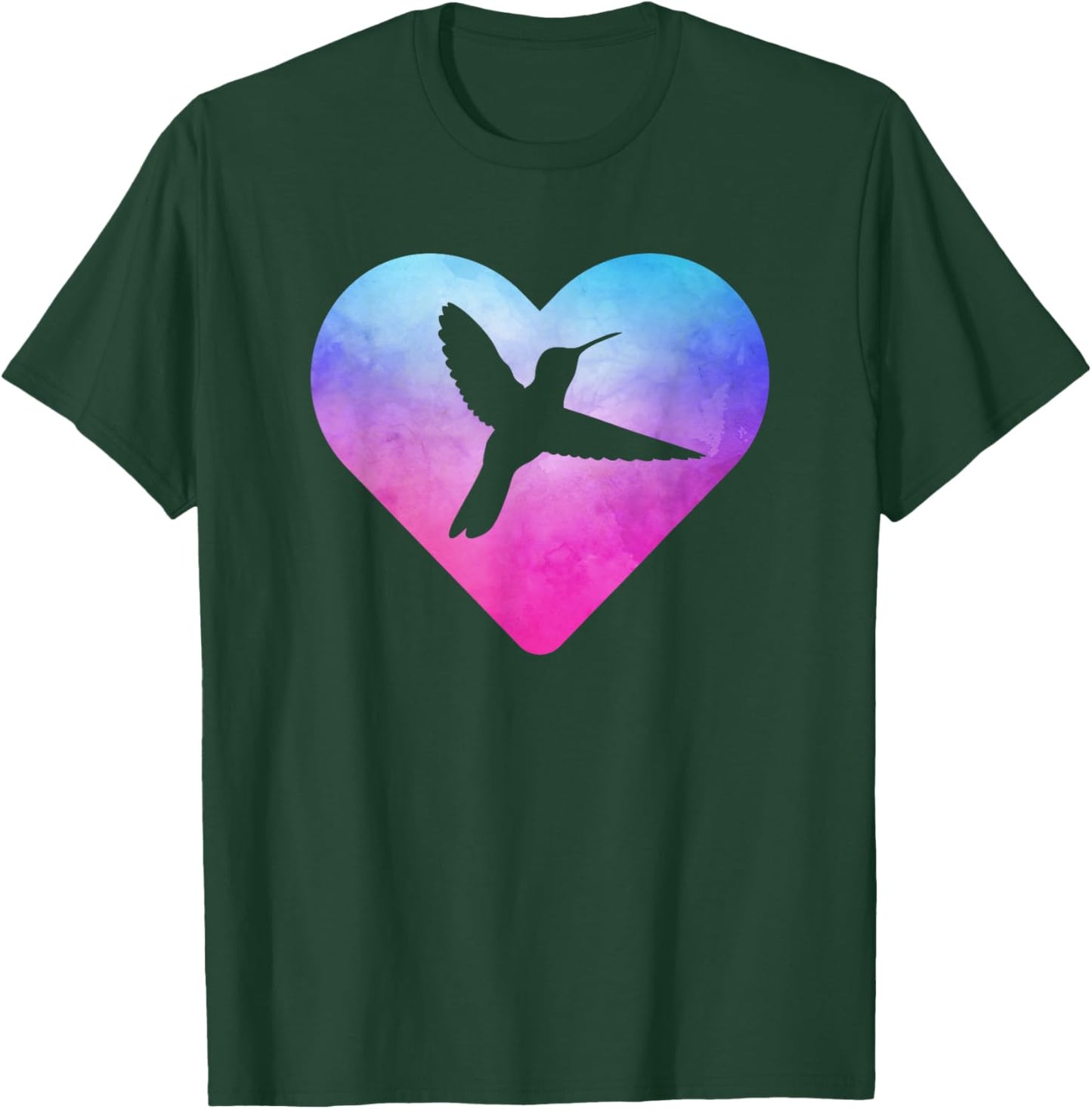 Women or Girls Hummingbird Bird T-Shirt - T-Shirt | Forest
