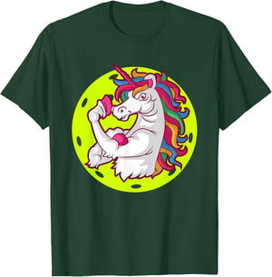Unicorn Pickleball Doubles Partner Team T-Shirt - T-Shirt | Forest