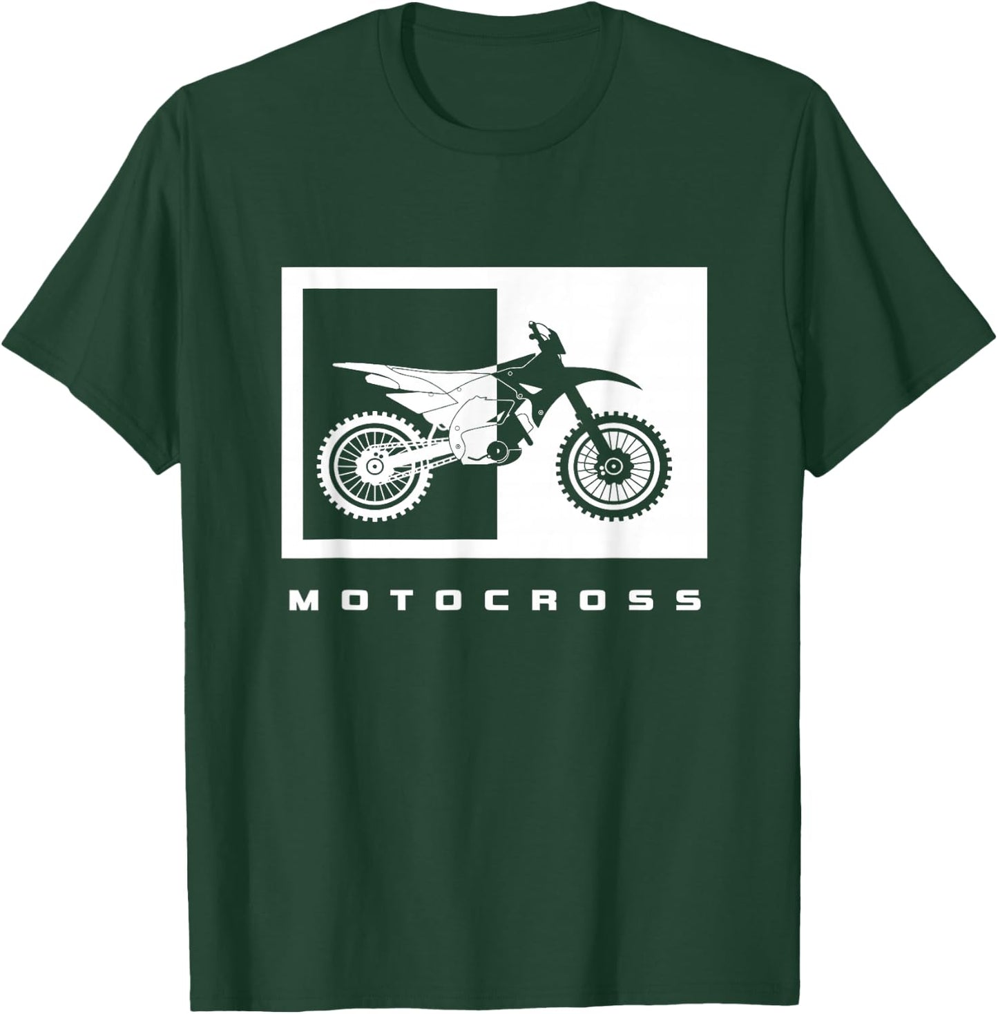 Dirt Bike Motocross Apparel - Dirt Bike Motocross T-Shirt - T-Shirt | Forest