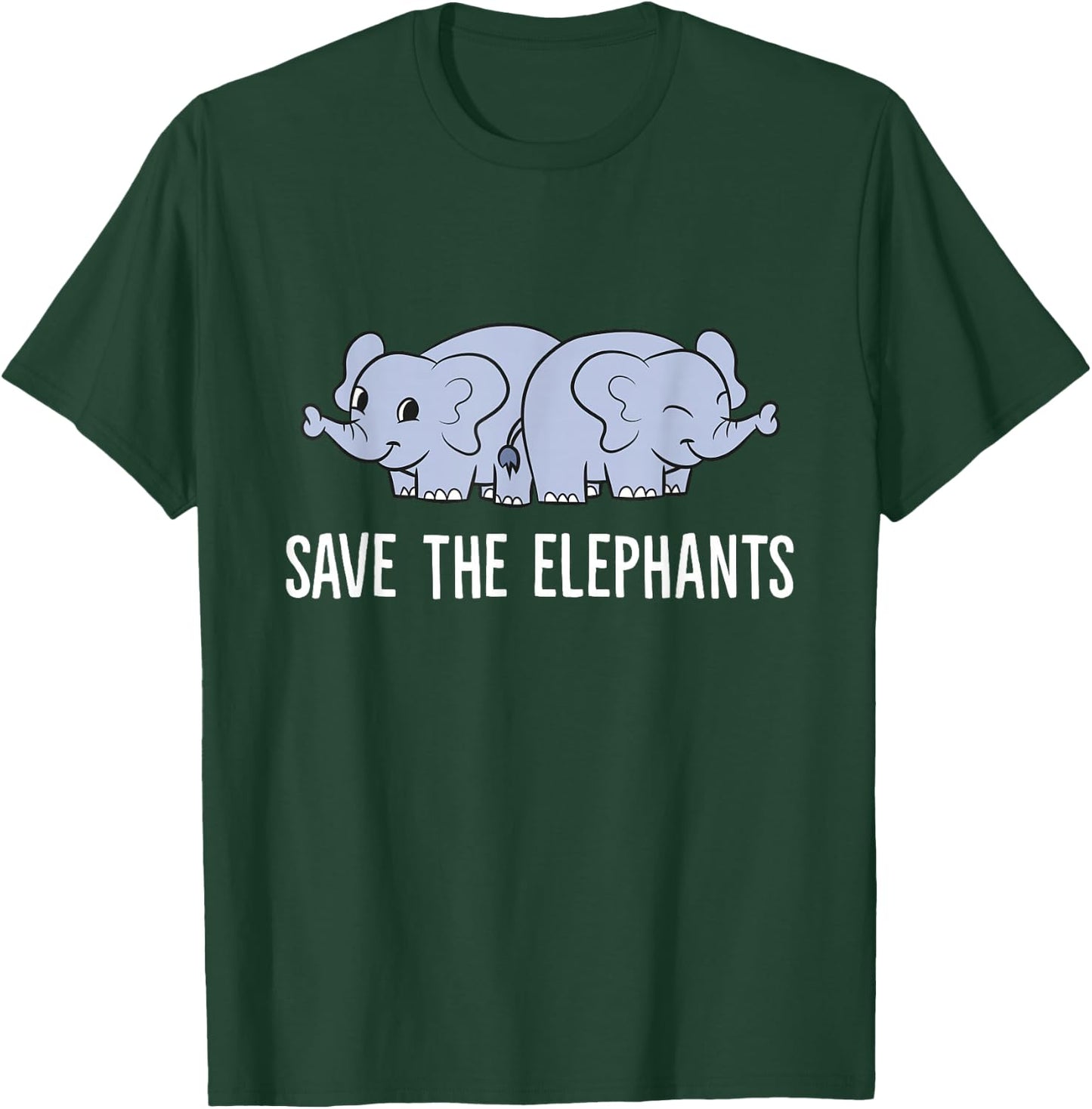 Save The Elephants Animal Awareness Love Elephants T-Shirt - T-Shirt | Forest