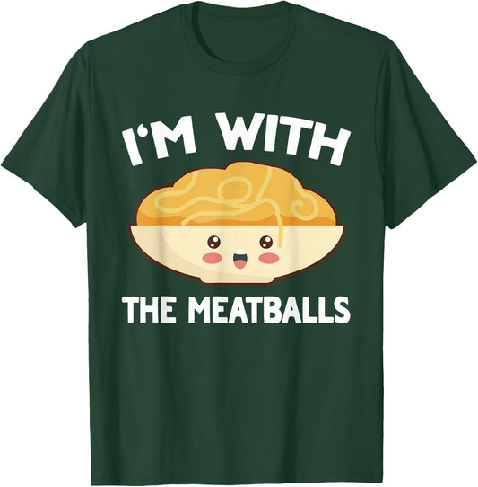 Spaghetti & Meatballs Matching Couples His & Hers T-Shirt - T-Shirt | Forest