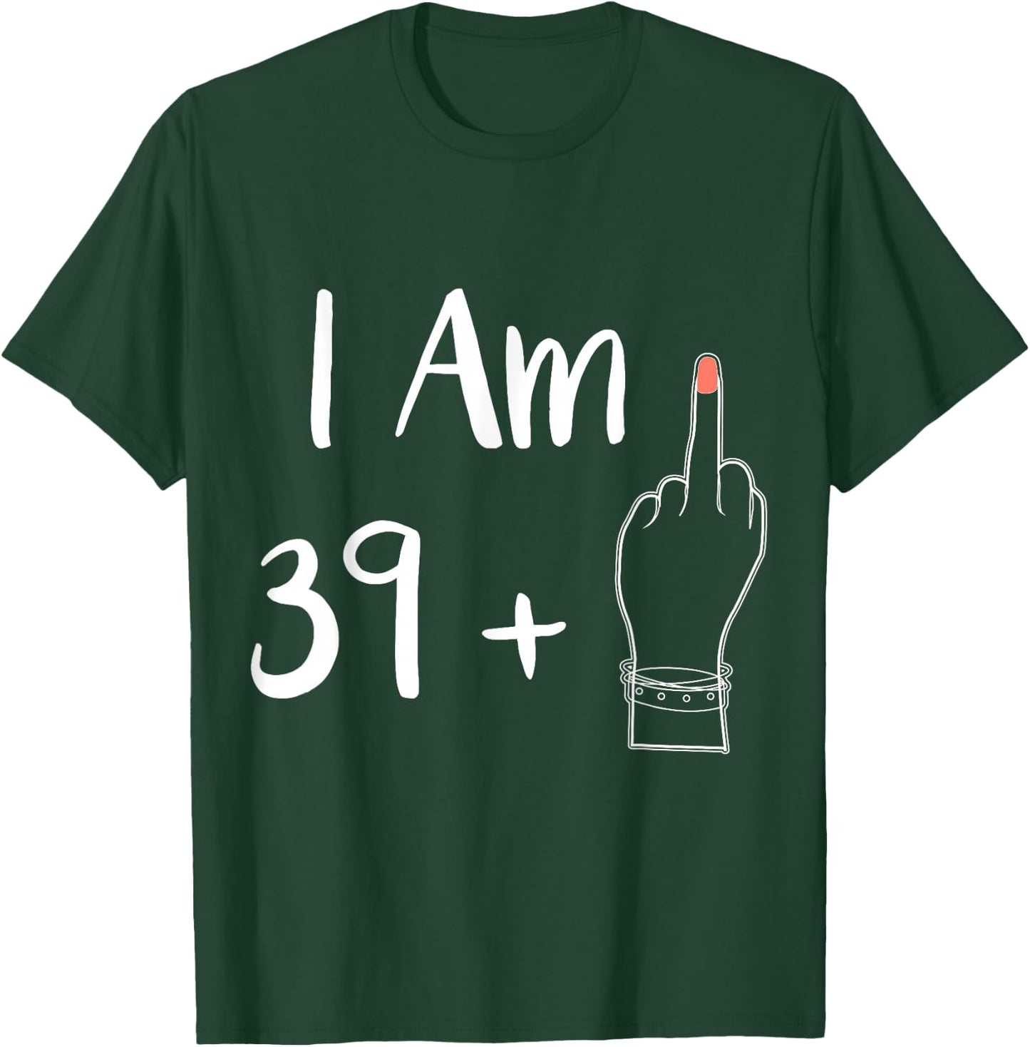 Funny Personalized 39 plu 1 = Fabulous 40 Queen Humor Bday T-Shirt - T-Shirt | Forest