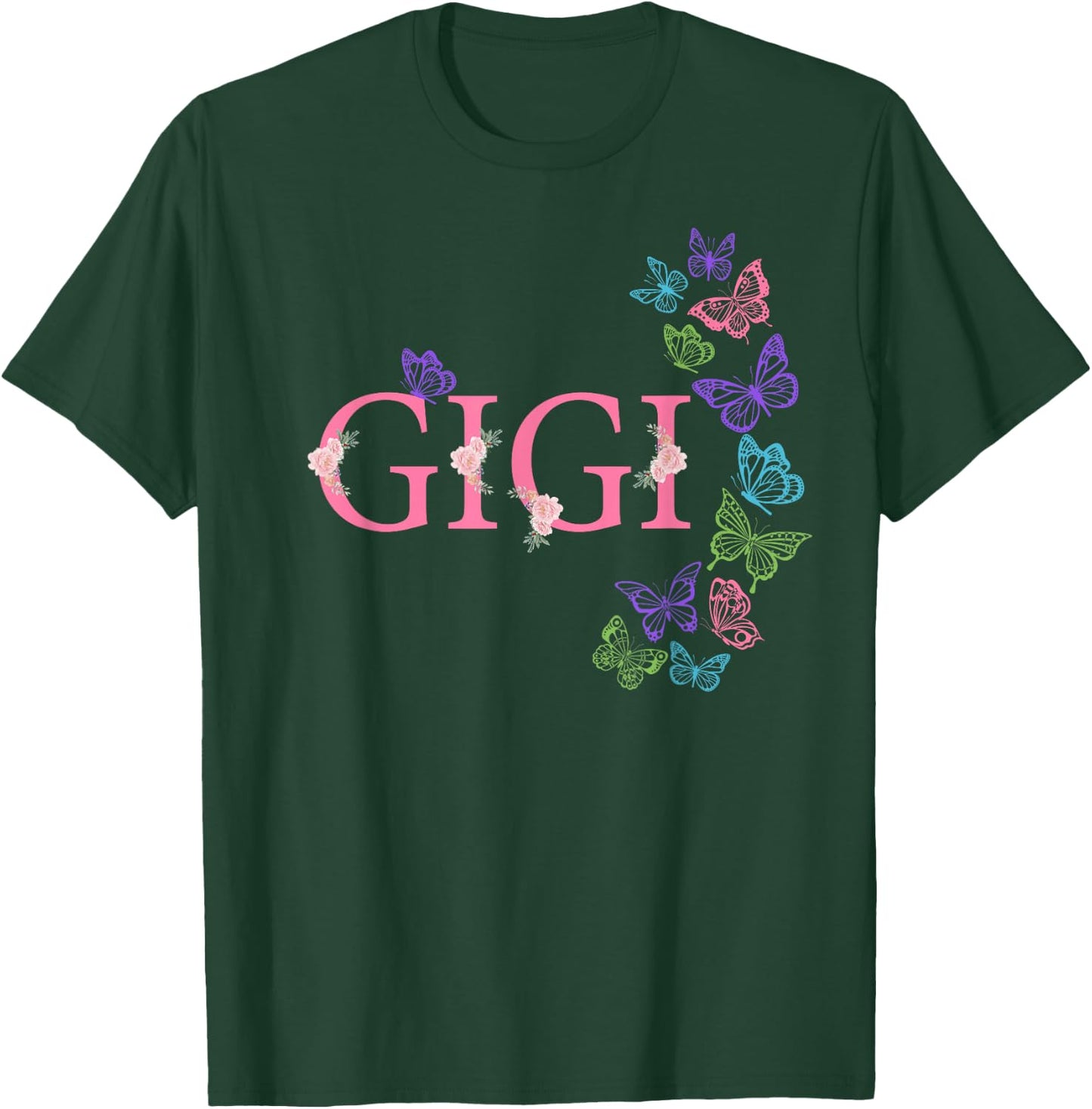 Gigi of The Birthday for Girl Butterfly Family 1st Birthday T-Shirt - T-Shirt | Forest