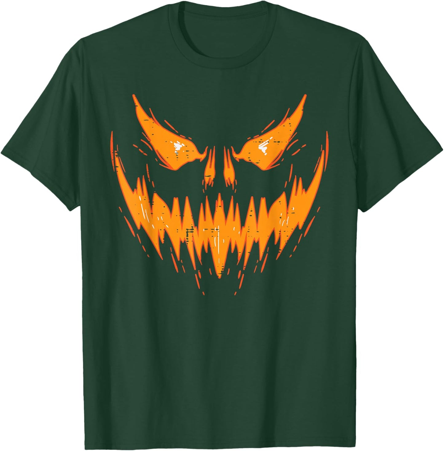 Scary Spooky Jack O Lantern Face Pumpkin Halloween Men Boys T-Shirt - T-Shirt | Forest