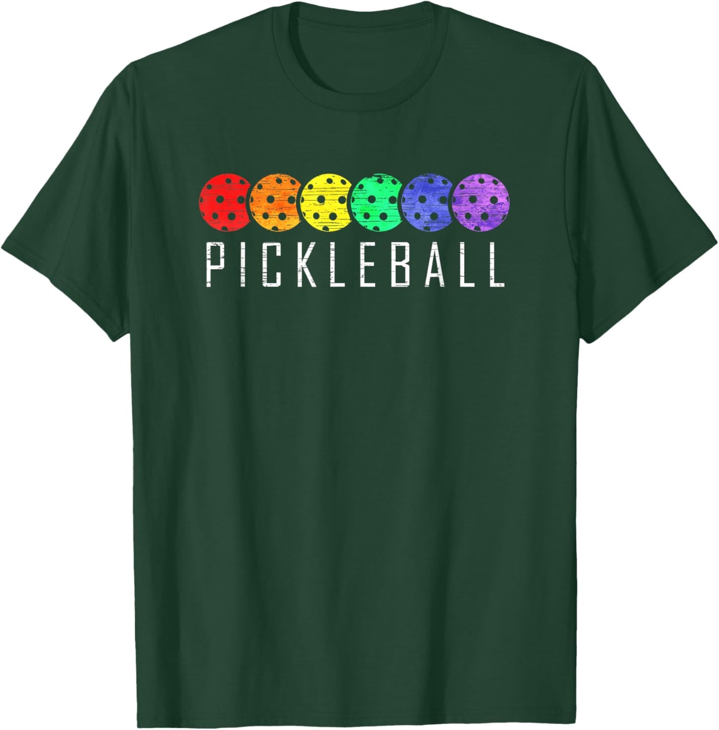 Pickleball Funny Paddle Sports Player Retro Vintage Gift T-Shirt - T-Shirt | Forest