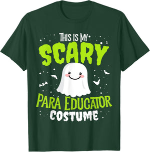 Funny PARA Educator Halloween Nothing Scares Easy Costume T-Shirt - T-Shirt | Forest