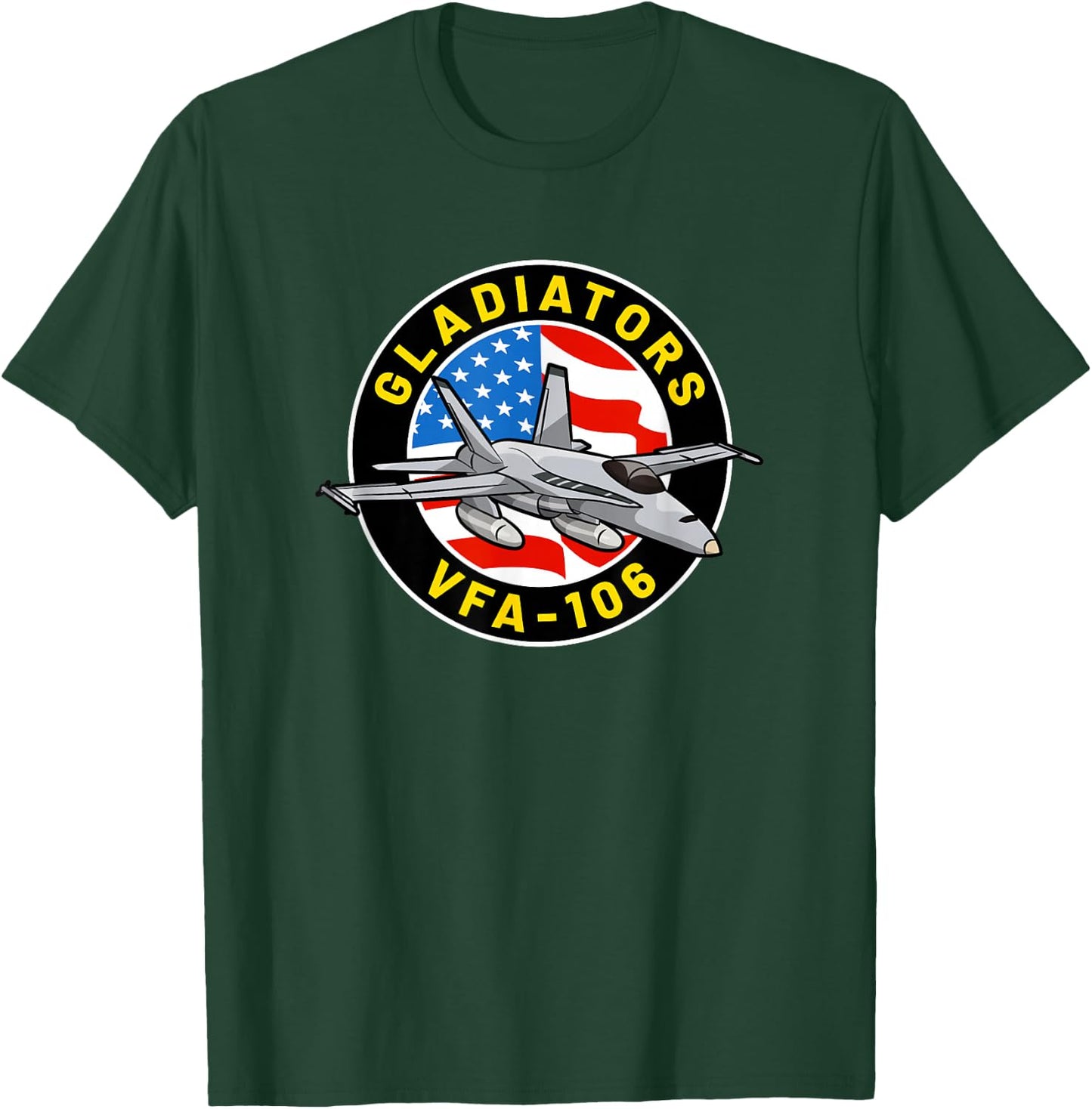 VFA-106 Squadron F-18 Super Hornet T-Shirt - T-Shirt | Forest