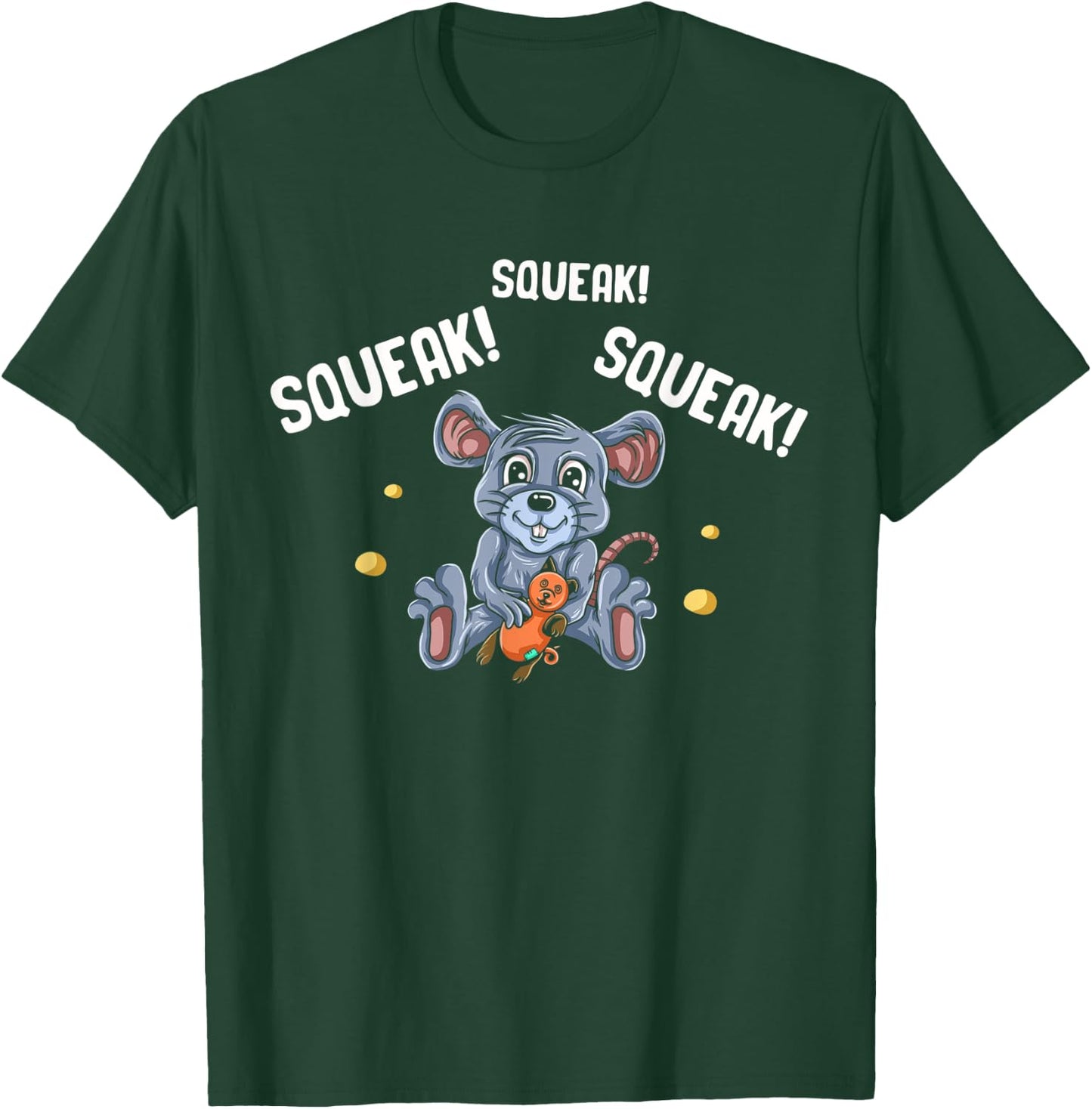 Mouse Gifts For Kids Maus Rodent Ratón Mouse Lovers Gerbil T-Shirt - T-Shirt | Forest