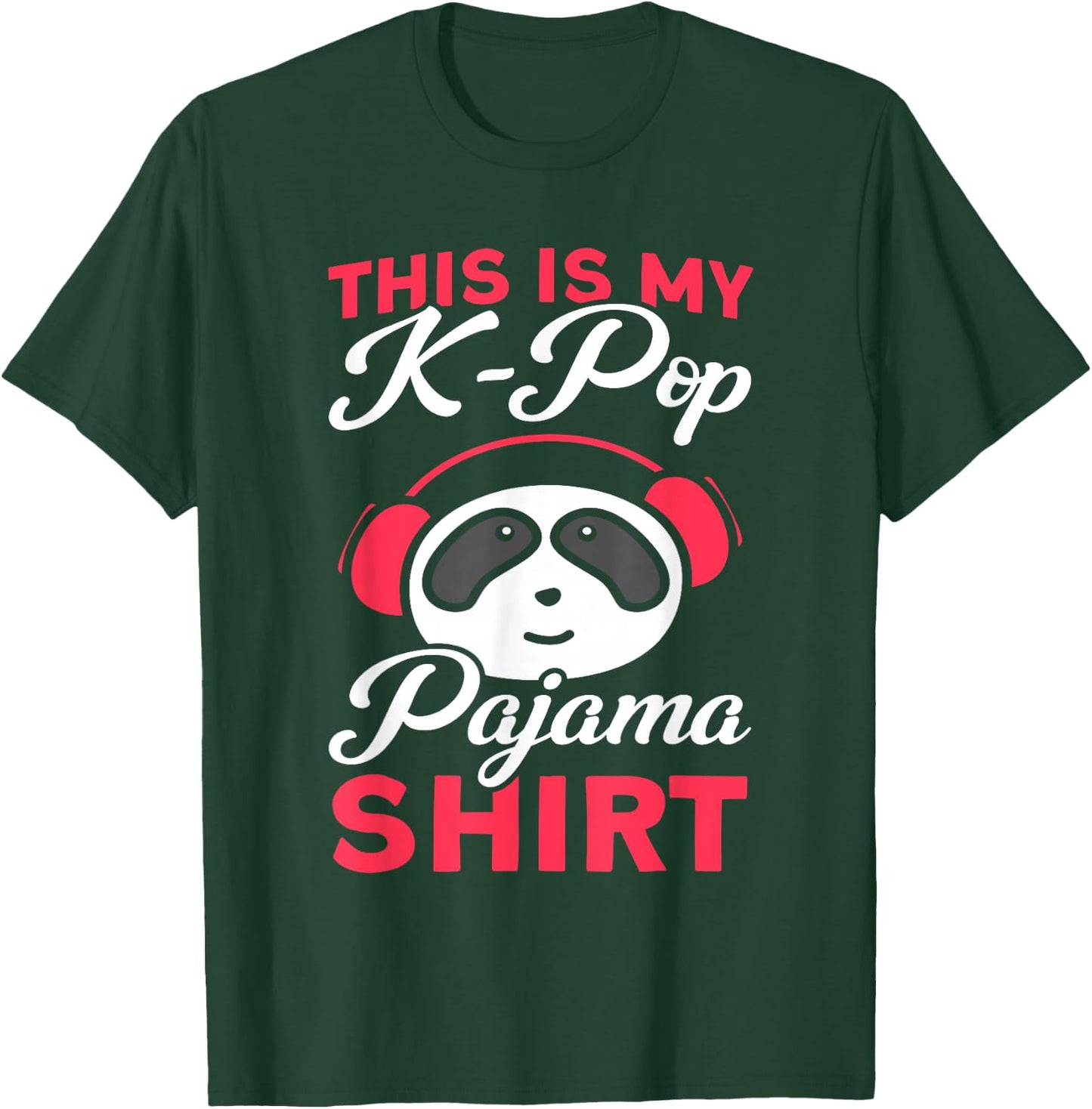 K-Pop Das ist Mein K-Pop Pyjama Shirt Panda T-Shirt - T-Shirt | Forest