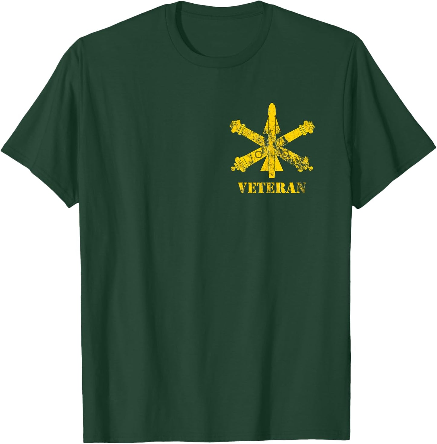 Air Defense Artillery (ADA) Veteran - US Army Vintage Look T-Shirt - T-Shirt | Forest