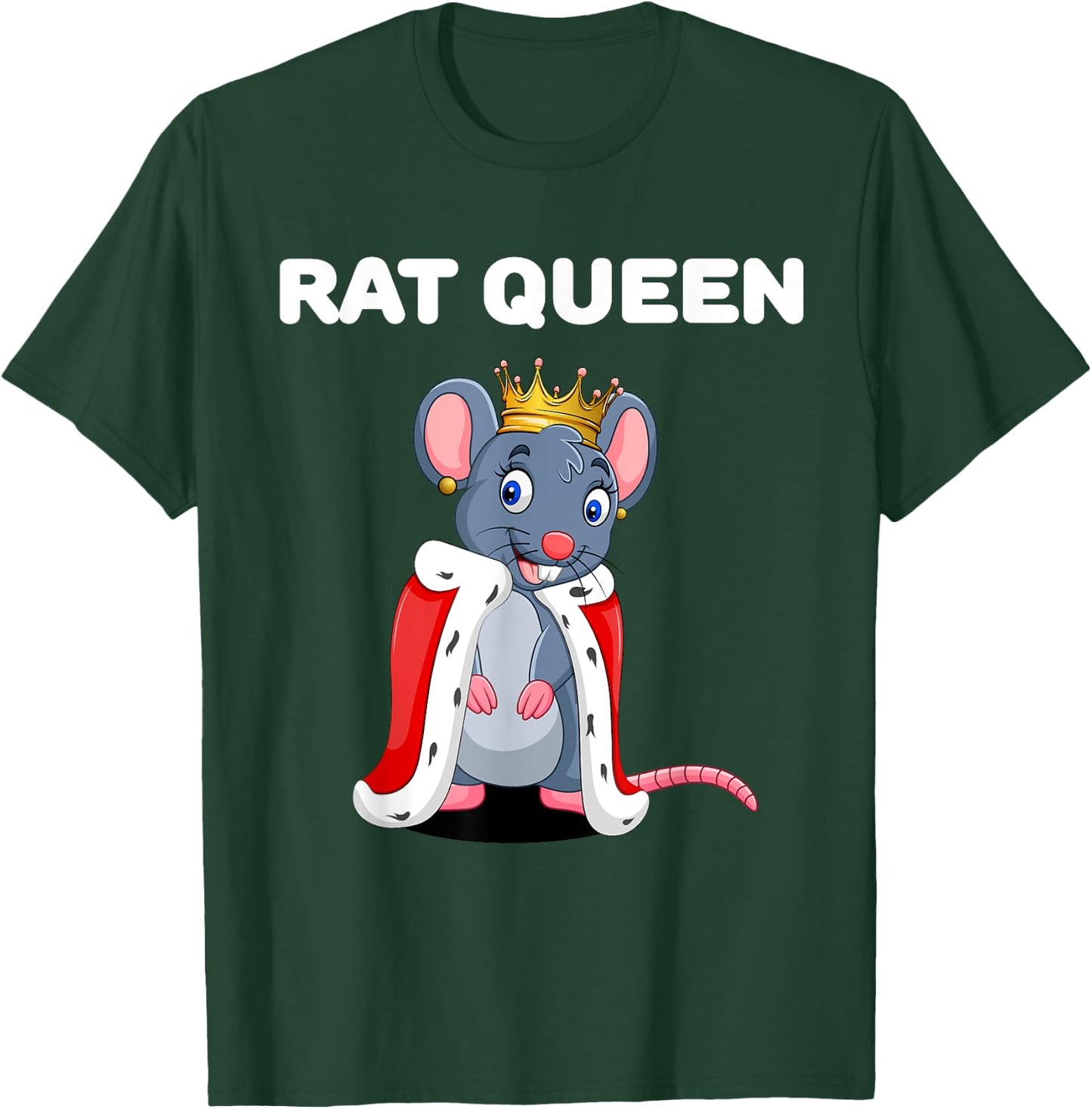 Rat Queen | Girls Rat | Rat T-Shirt - T-Shirt | Forest