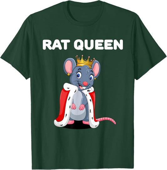Rat Queen | Girls Rat | Rat T-Shirt - T-Shirt | Forest