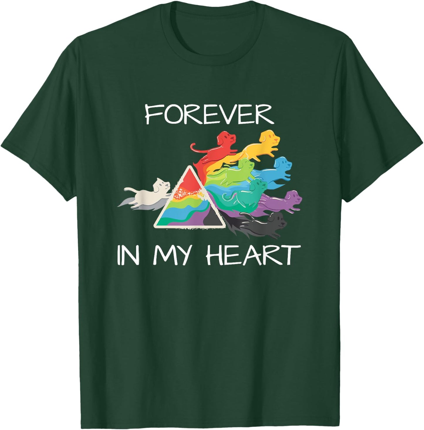 I Love My Dog & My Dog Loves Me Forever In My Heart Dog T-Shirt - T-Shirt | Forest