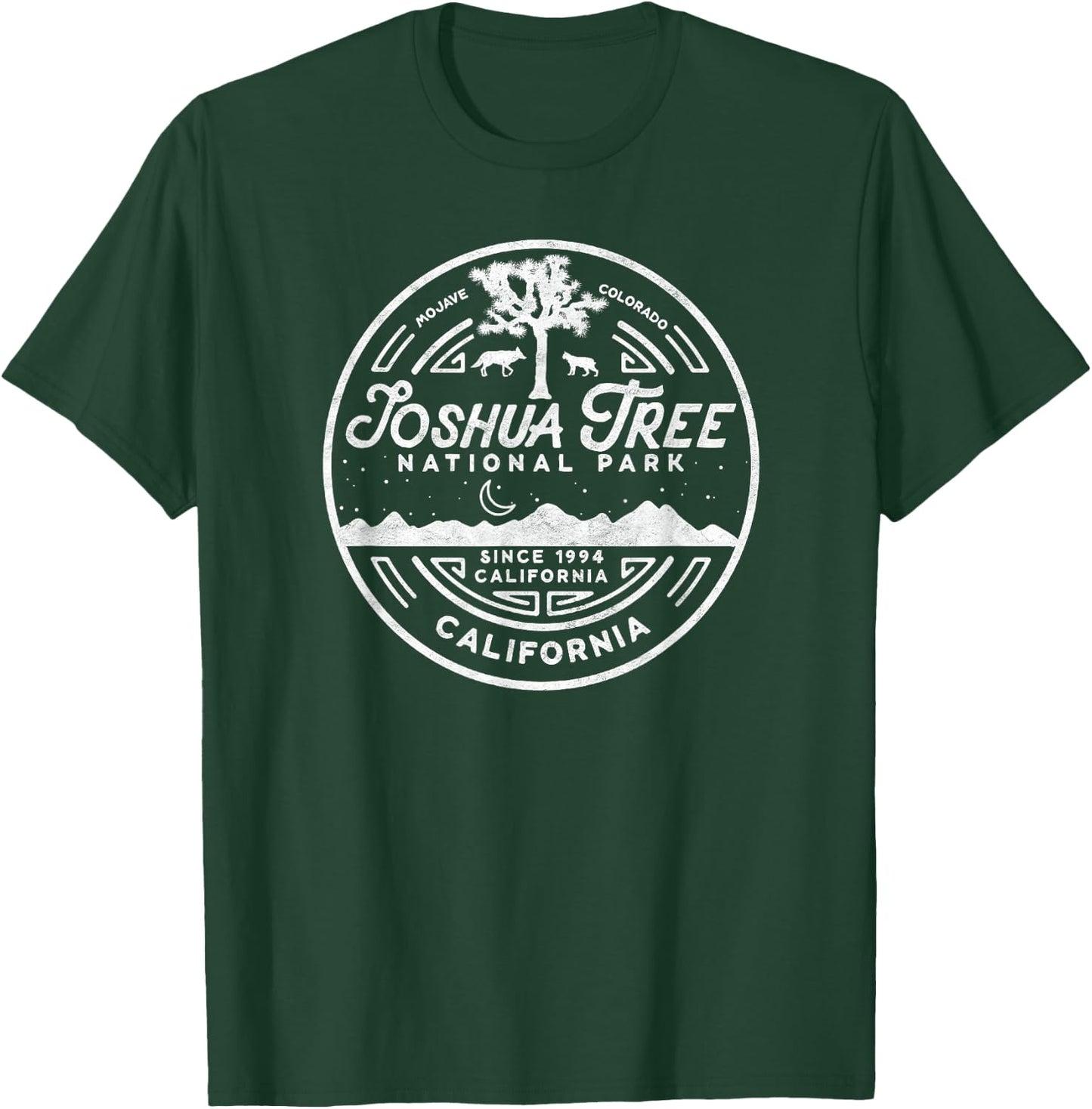 Joshua Tree National Park Minimalist Vintage Seal Shirt T-Shirt - T-Shirt | Forest