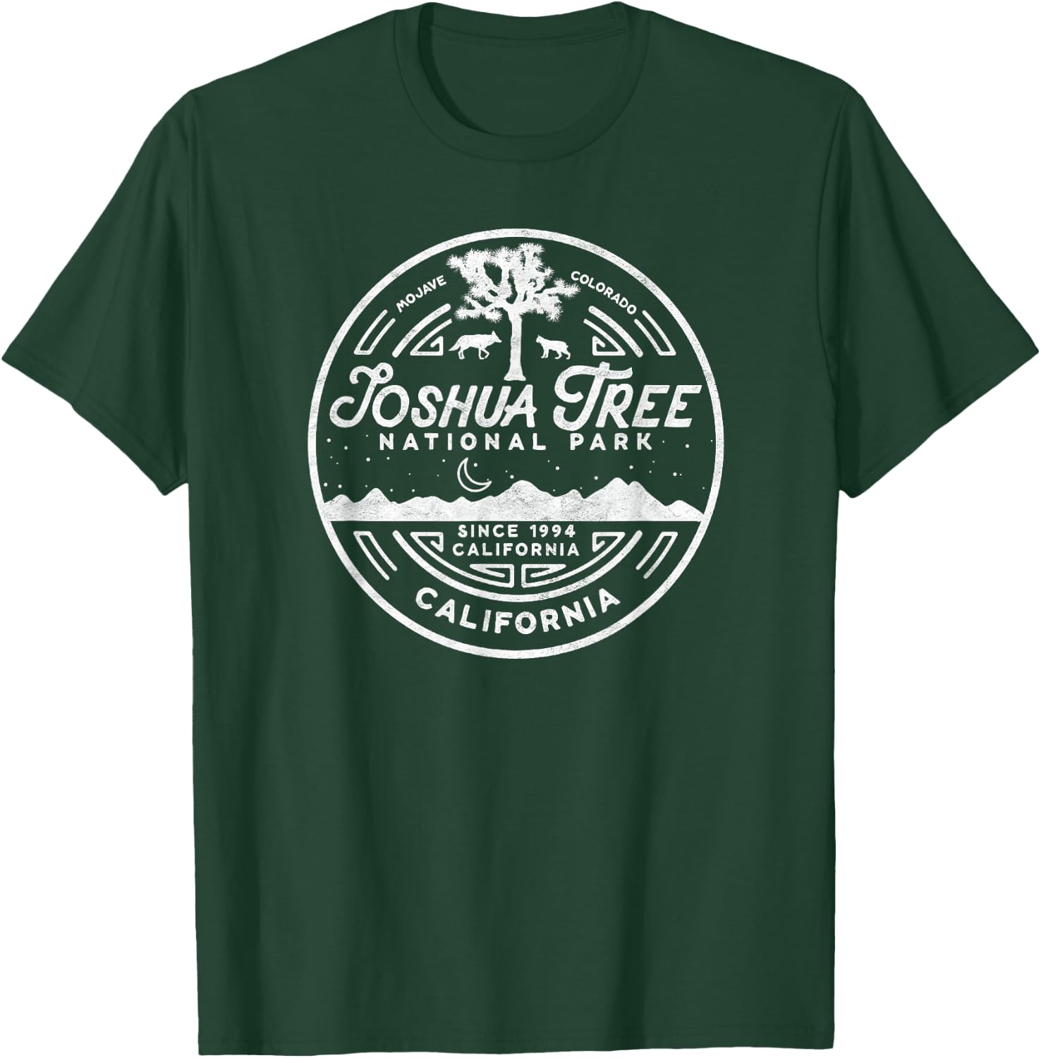 Joshua Tree National Park Minimalist Vintage Seal Shirt T-Shirt - T-Shirt | Forest