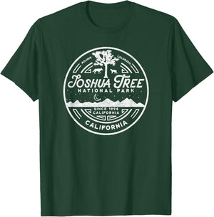 Joshua Tree National Park Minimalist Vintage Seal Shirt T-Shirt - T-Shirt | Forest