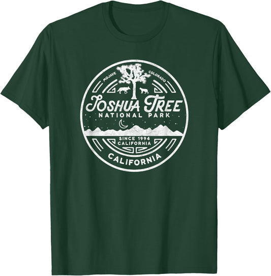Joshua Tree National Park Minimalist Vintage Seal Shirt T-Shirt - T-Shirt | Forest