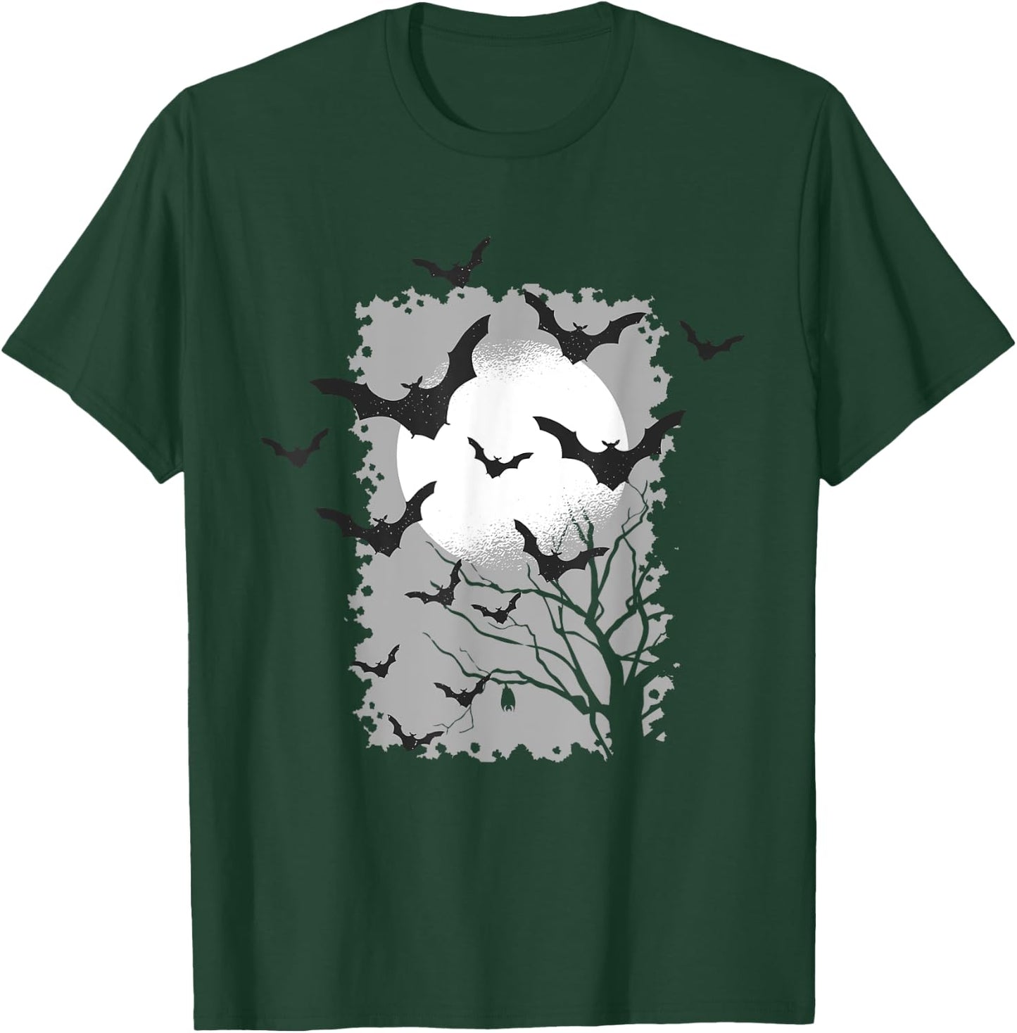 Spooky Bats | Seasonal Halloween Dark Goth Costume T-Shirt - T-Shirt | Forest