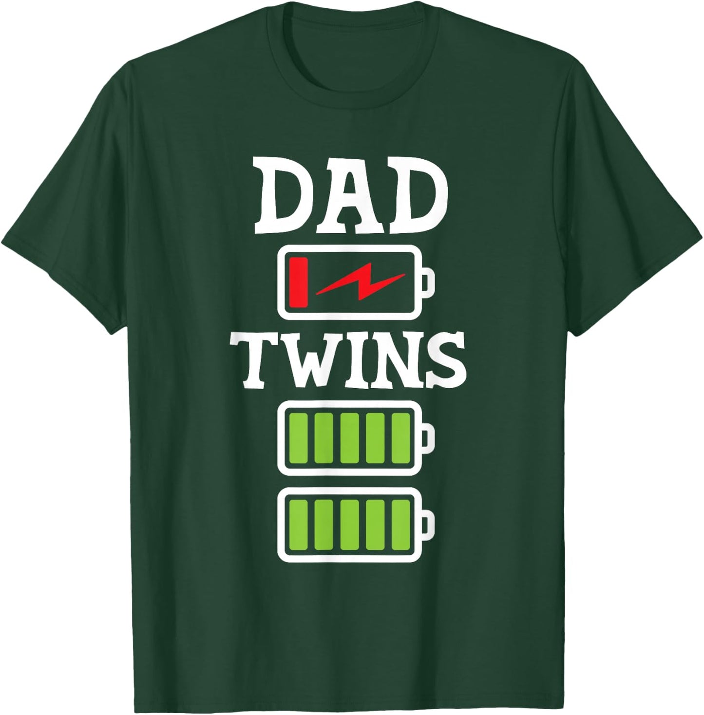 Dad Of Twins - Father Of Twins Twin Dad T-Shirt - T-Shirt | Forest