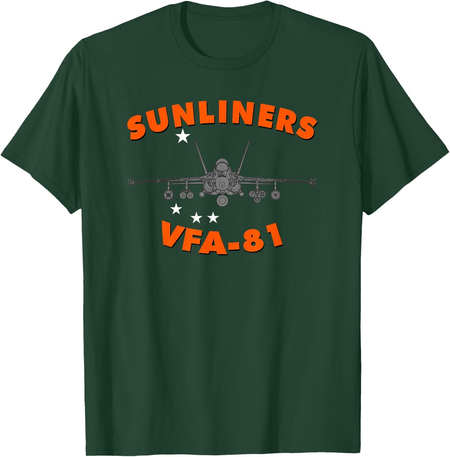 VFA-81 Sunliners Strike Fighter Squadron F-18 T-Shirt - T-Shirt | Forest
