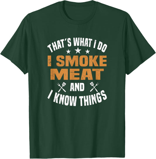 Smoking Meat BBQ Grilling Smoker Smoked Meat T-Shirt - T-Shirt | Forest