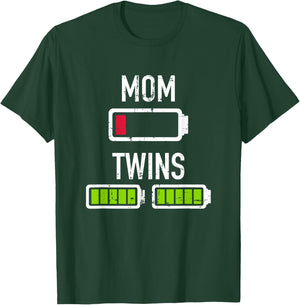 Twins Mama Battery T-Shirt - T-Shirt | Forest