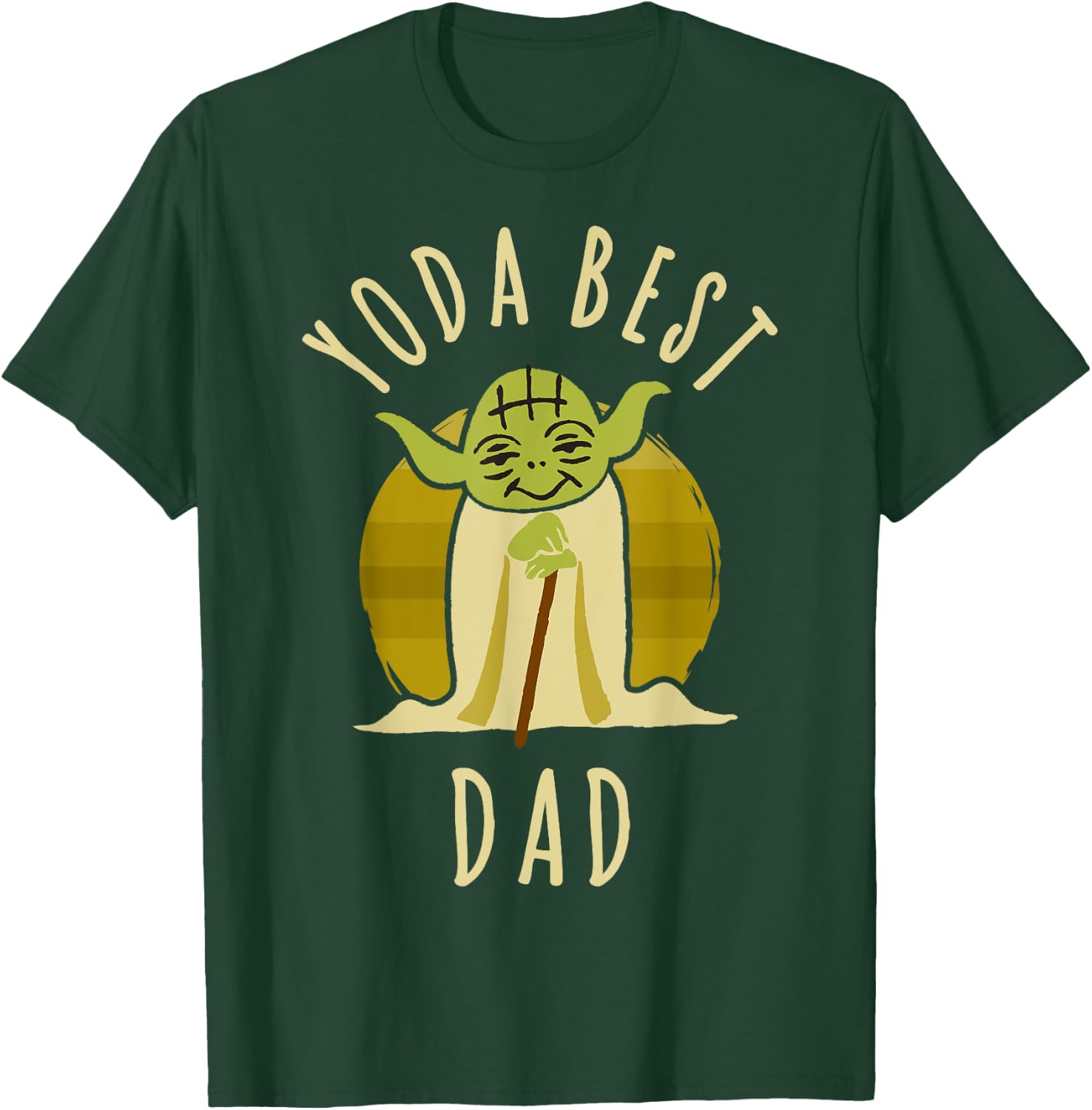 Star Wars Yoda Best Dad Cartoon Yoda T-Shirt - T-Shirt | Forest