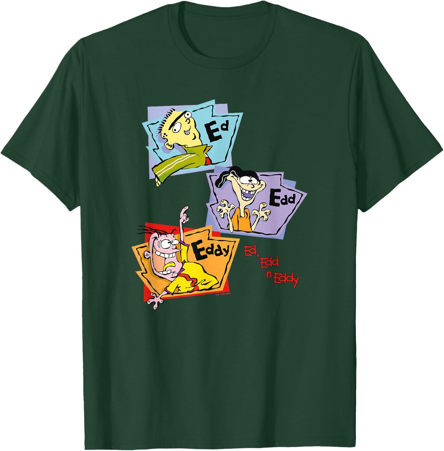 Ed, EDD n Eddy Stacked Group Panels T-Shirt - T-Shirt | Forest