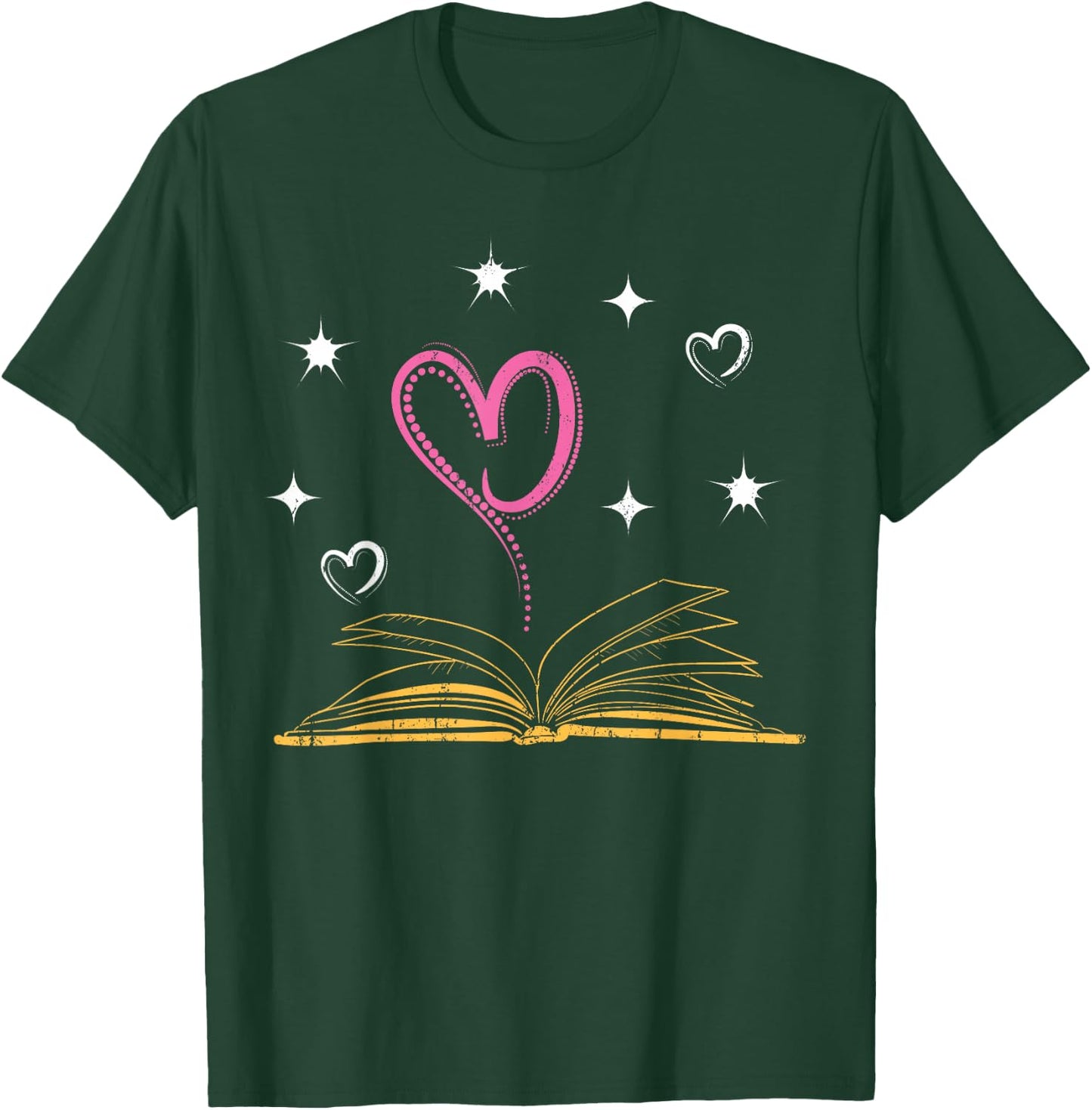 Library Book Nerd Bookworm Librarian Women Gift Reading T-Shirt - T-Shirt | Forest