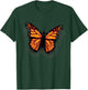 Monarch milkweed butterfly realistic with shadow- entomology T-Shirt - T-Shirt | Forest