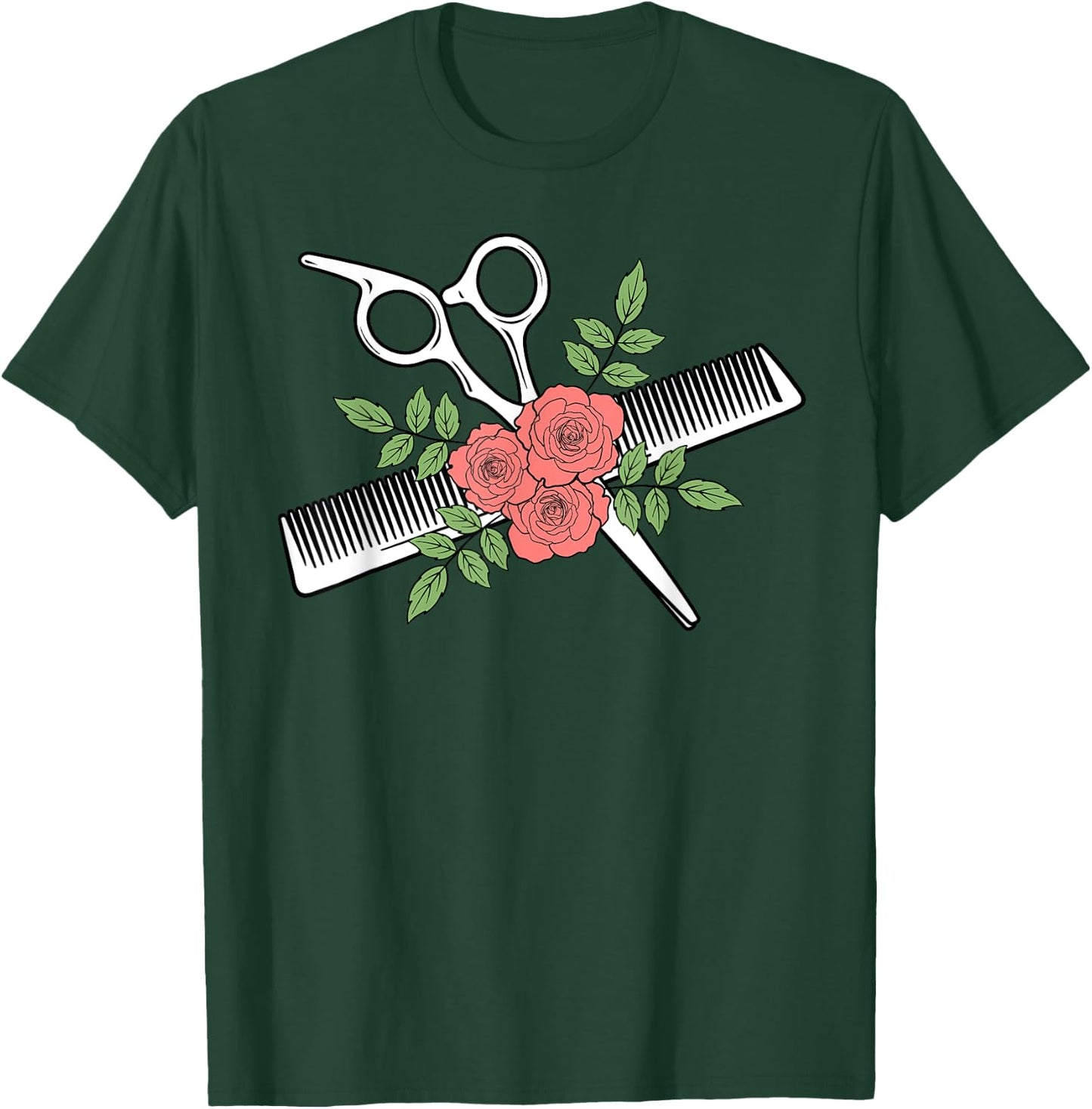 Hairdresser Beauticians Hairstylist Hairstyling Hairdressing T-Shirt - T-Shirt | Forest
