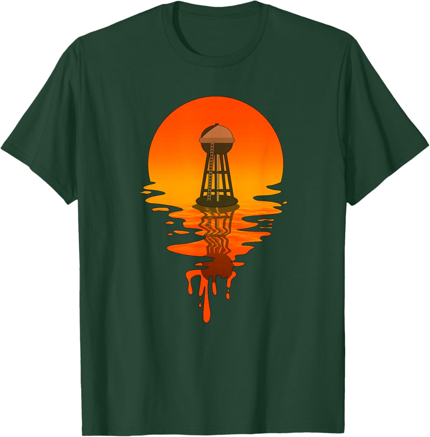Vintage Retro Style Texas Water Tower T-Shirt - T-Shirt | Forest