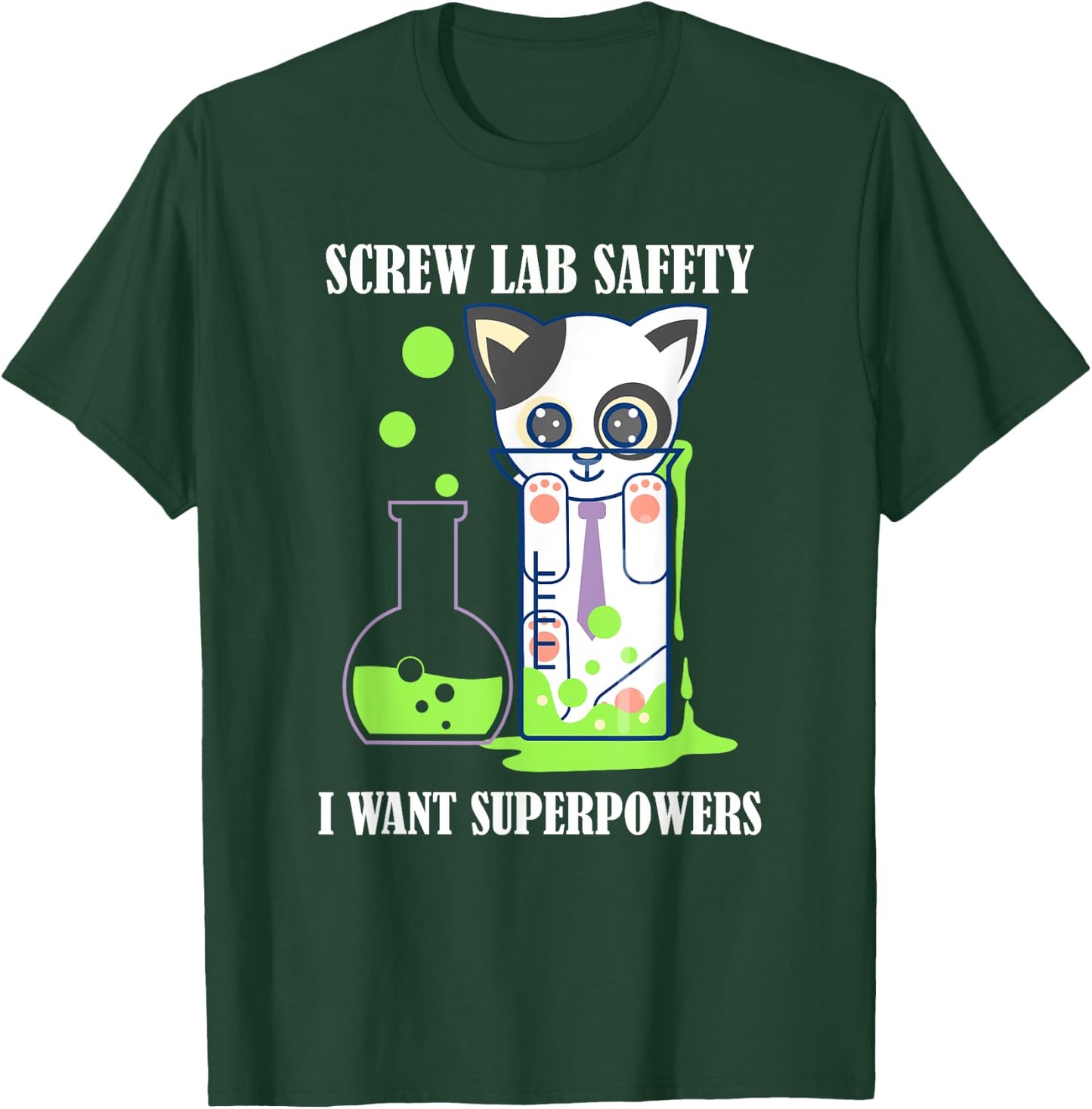 Screw Lab Safety Shirt - Funny Kitty Cat Kitten Shirt T-Shirt - T-Shirt | Forest