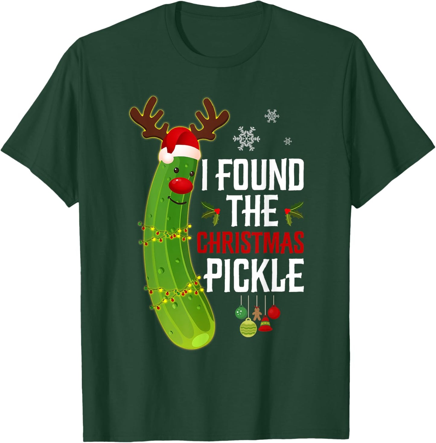Funny Pickle Apparel Adults Black Small T-Shirt - T-Shirt | Forest