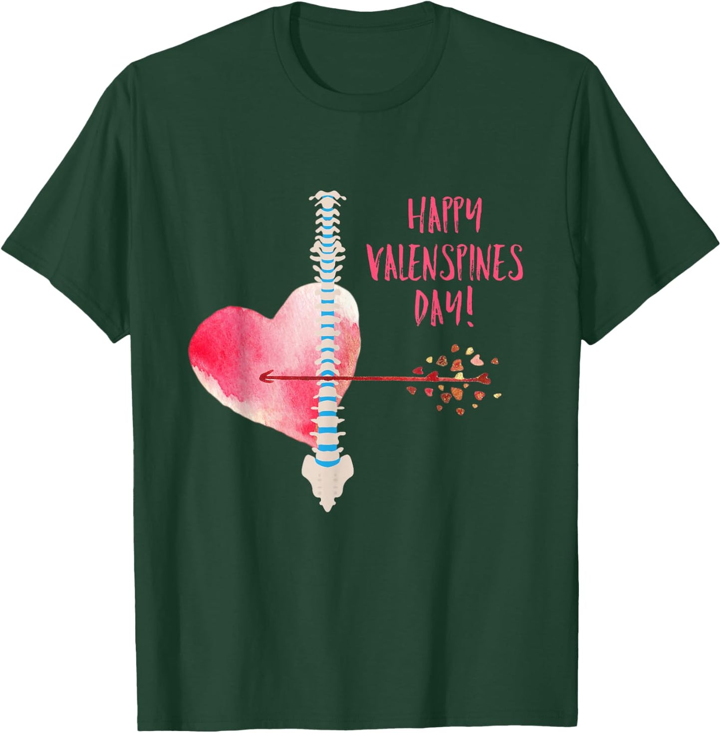 Chiropractic Valentines Day T-Shirt - T-Shirt | Forest