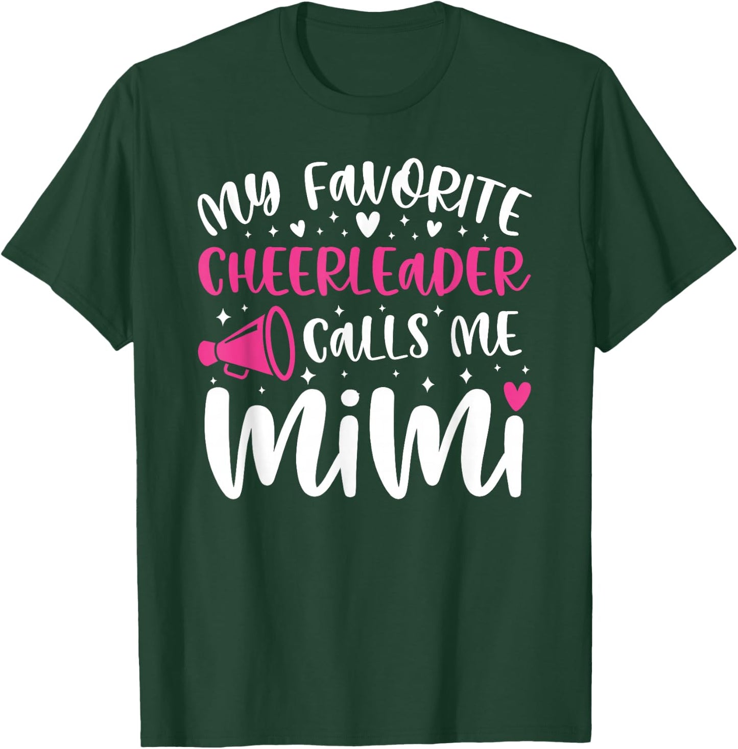 Proud Cheer Mimi Grandma Of A Cheerleader Mimi T-Shirt - T-Shirt | Forest