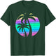 Summer 80s Palm Trees Beach Tropical 90s Retro Vaporwave T-Shirt - T-Shirt | Forest